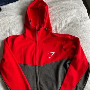 Gymshark long sleeve zip up sweatshirt size XL